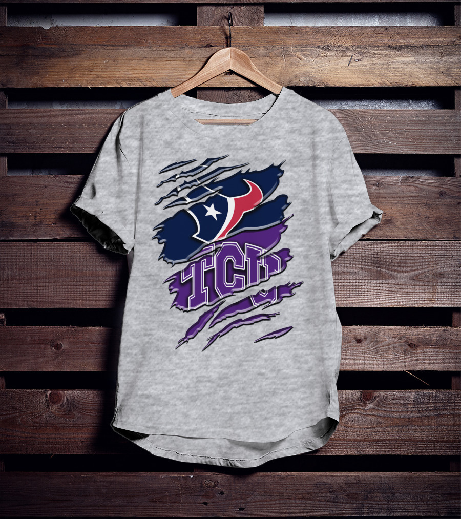 Houston Texans Tcu Horned Frogs Rah 121 T-Shirt