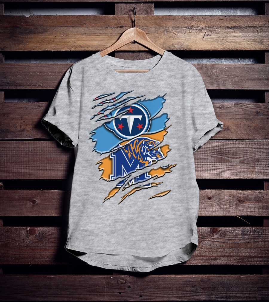 Tennessee Titans Memphis Tigers Rah T-Shirt