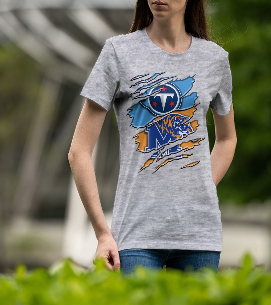 Tennessee Titans Memphis Tigers Rah T-Shirt