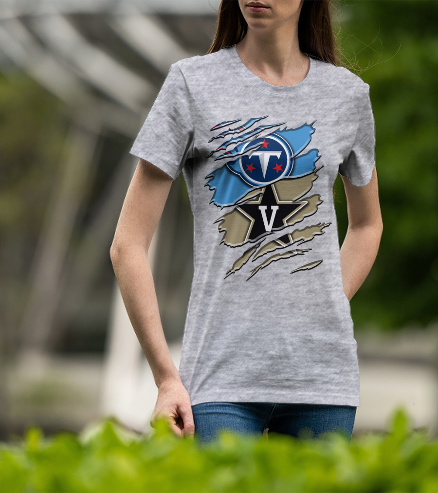 Tennessee Titans Vanderbilt Commodores Rah 132 T-Shirt