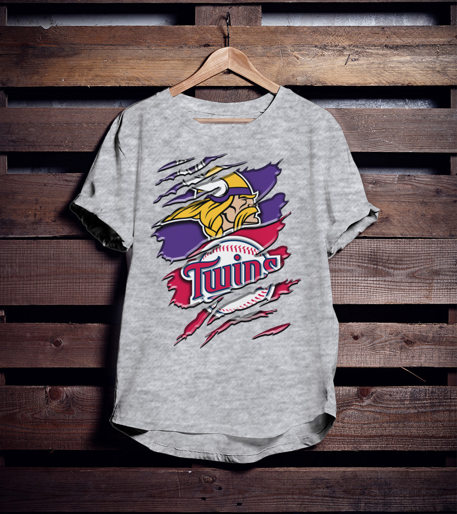 Minnesota Vikings Minnesota Twins Crossover Rah 135 T-Shirt