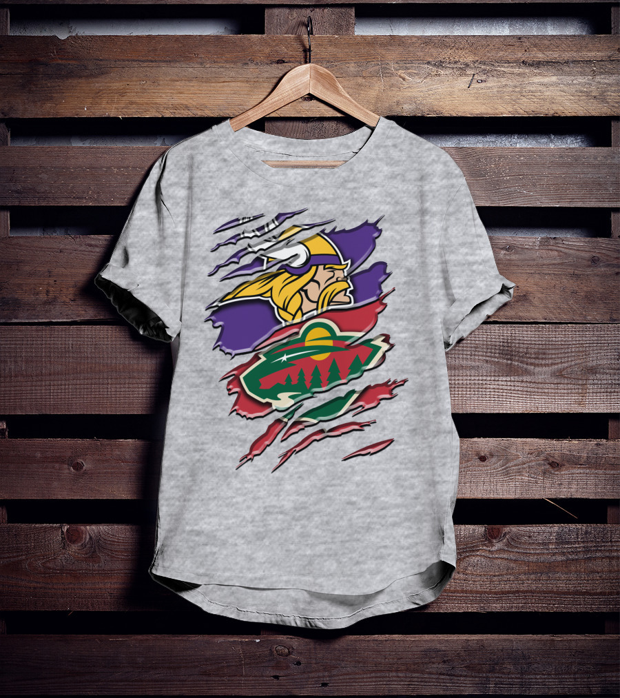 Minnesota Vikings Wild Crossover T-Shirt
