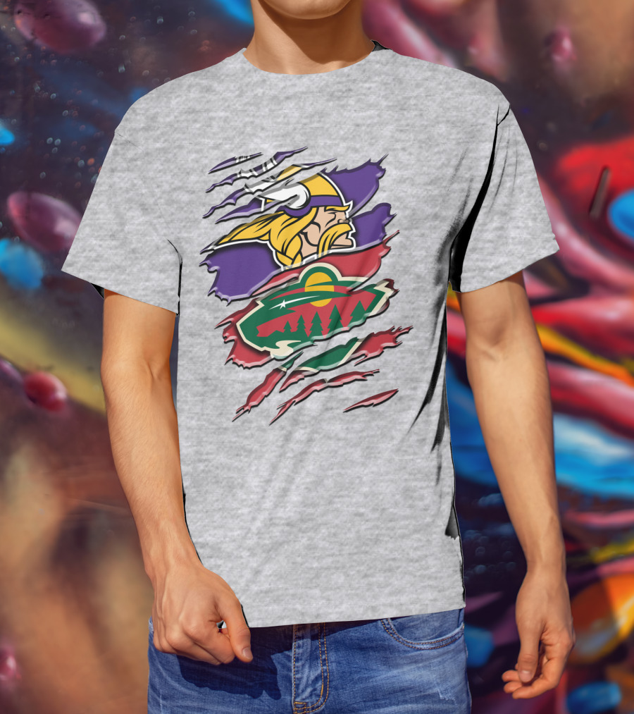 Minnesota Vikings Wild Crossover T-Shirt