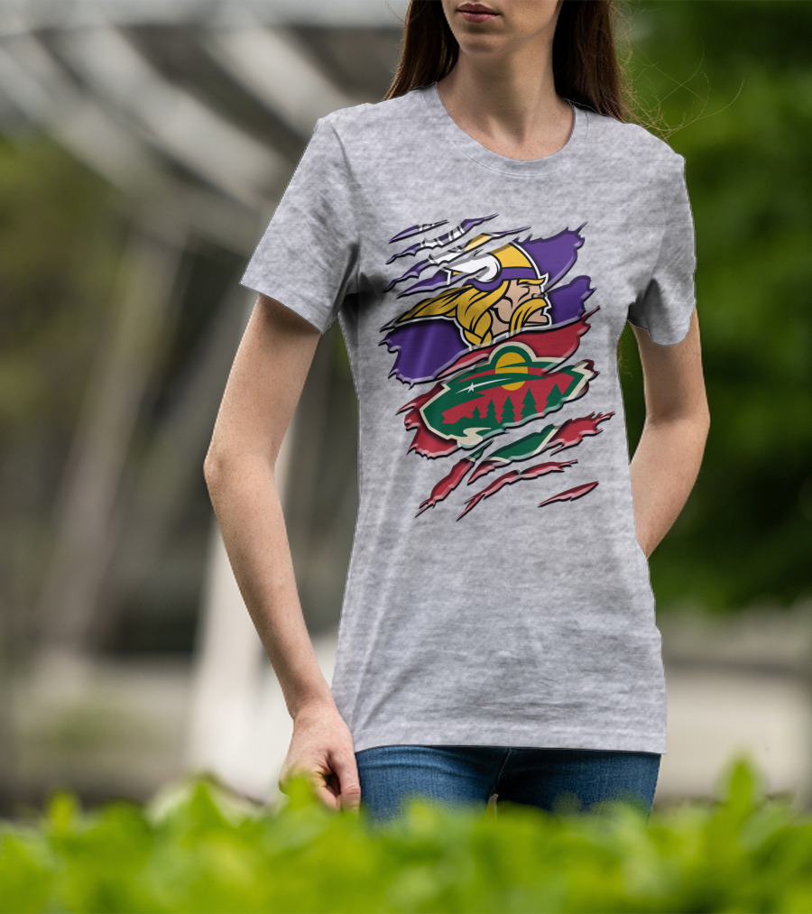 Minnesota Vikings Wild Crossover T-Shirt