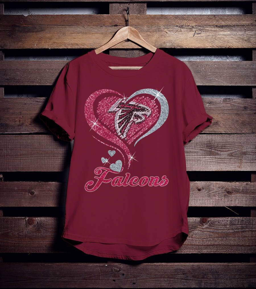 Atlanta Falcons Heart T-Shirt