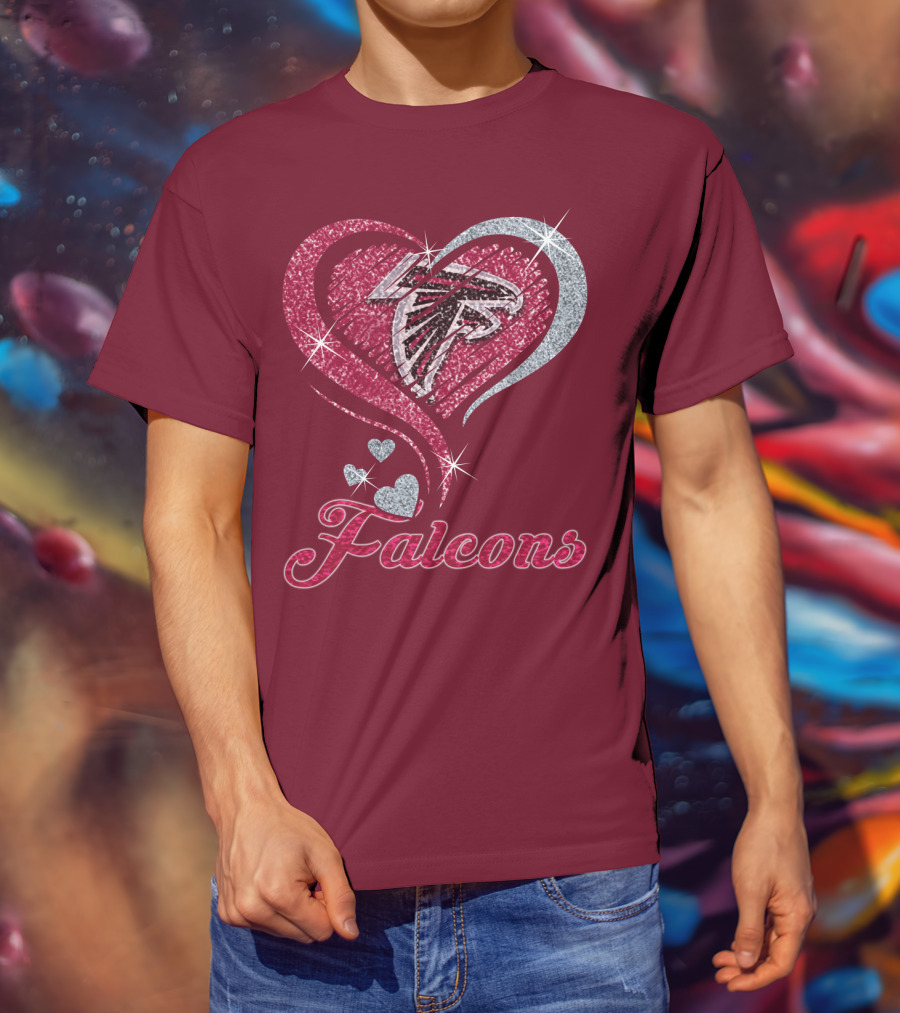 Atlanta Falcons Heart T-Shirt