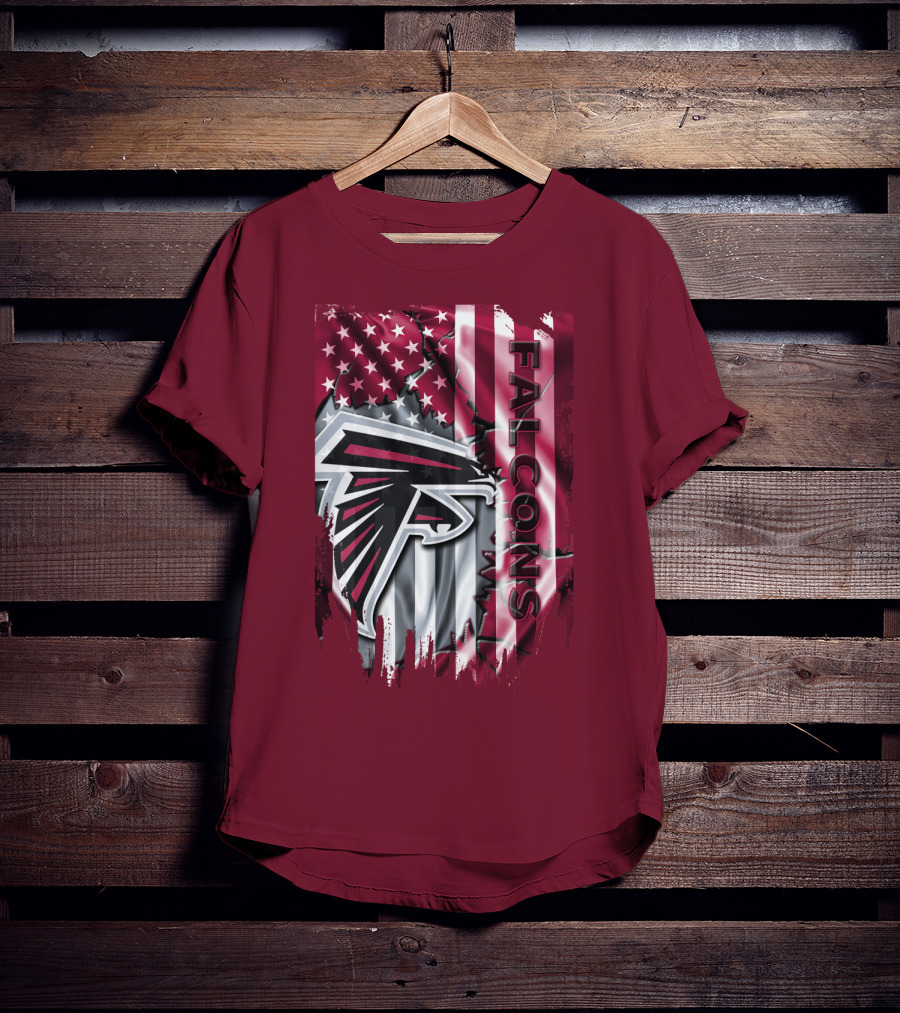 Falcons American Flag Atlanta Falcons T-Shirt