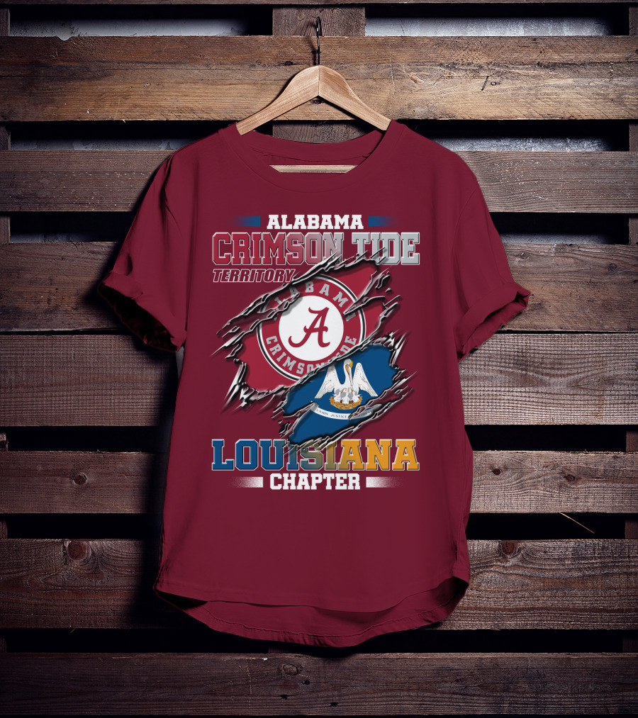Alabama Crimson Tide Territory Louisiana Chapter T-Shirt