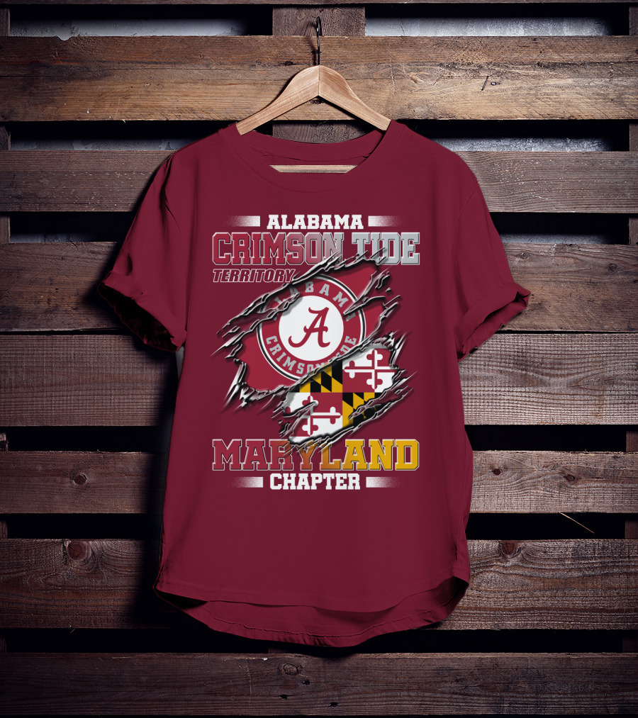Alabama Crimson Tide Territory Maryland Chapter T-Shirt