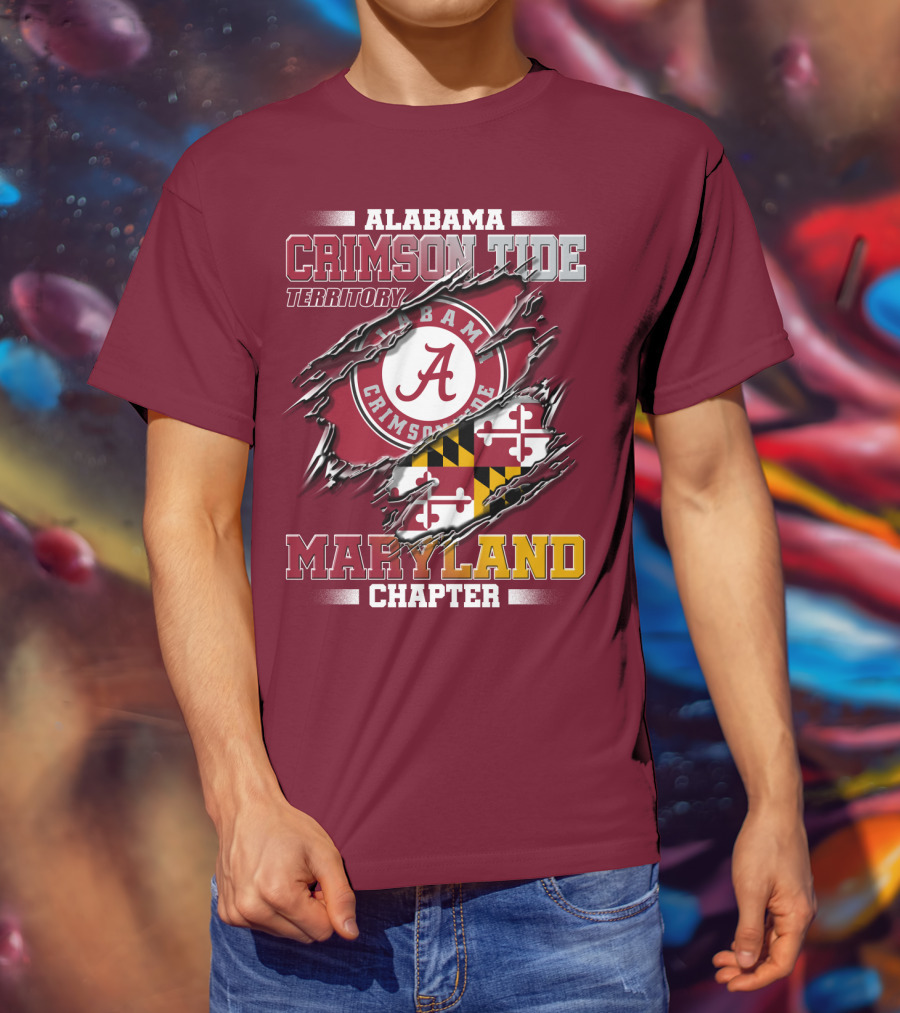 Alabama Crimson Tide Territory Maryland Chapter T-Shirt