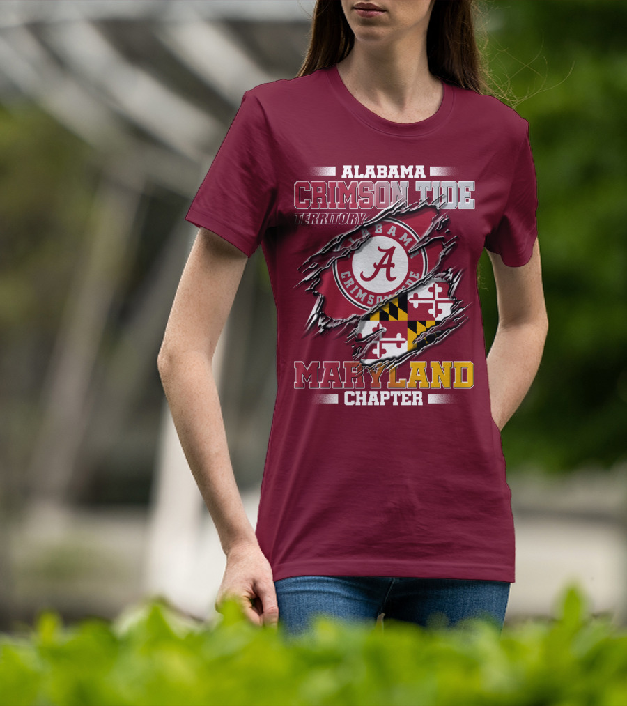 Alabama Crimson Tide Territory Maryland Chapter T-Shirt