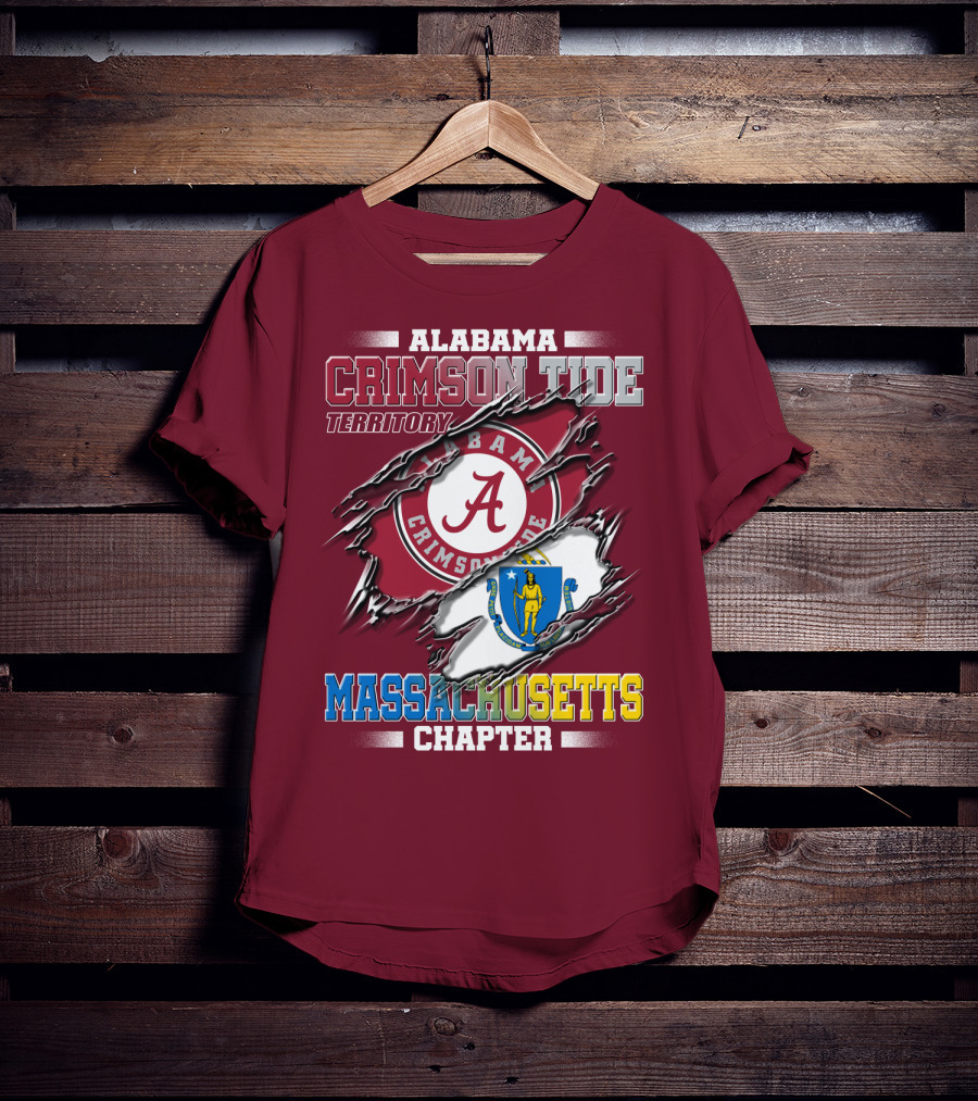 Alabama Crimson Tide Territory Massachusetts Chapter T-Shirt