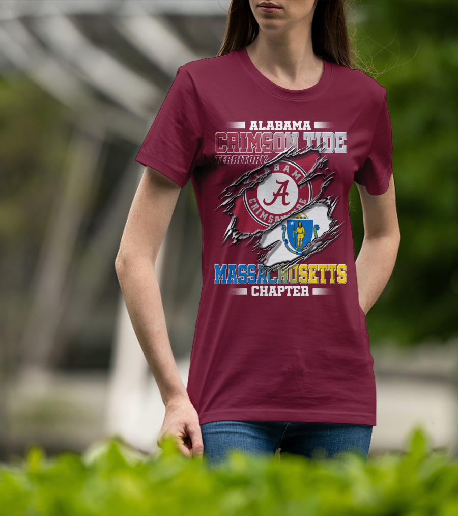 Alabama Crimson Tide Territory Massachusetts Chapter T-Shirt