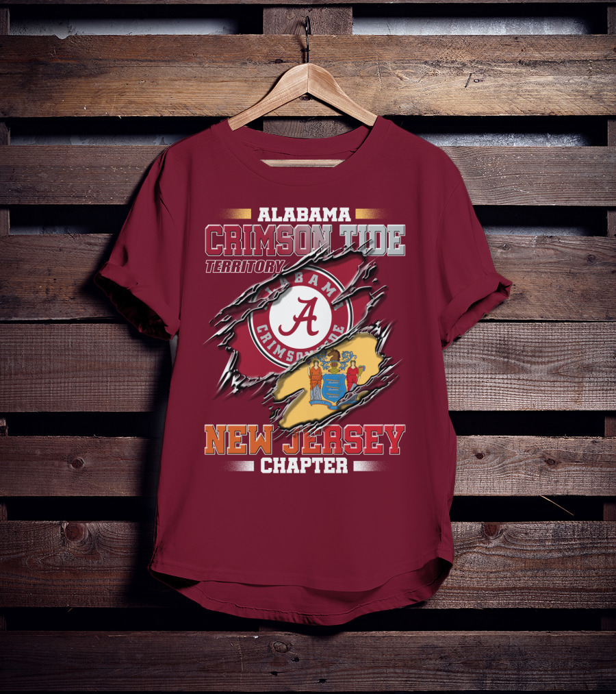 Alabama Crimson Tide Territory New Jersey Chapter T-Shirt