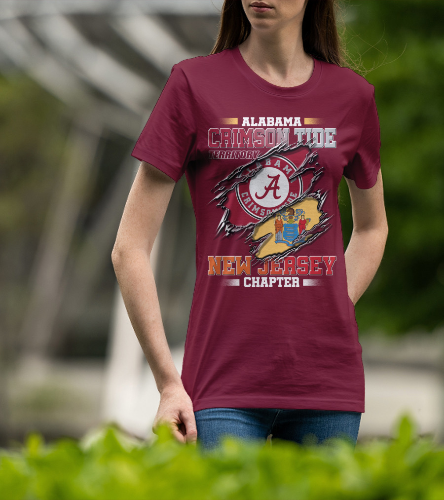 Alabama Crimson Tide Territory New Jersey Chapter T-Shirt