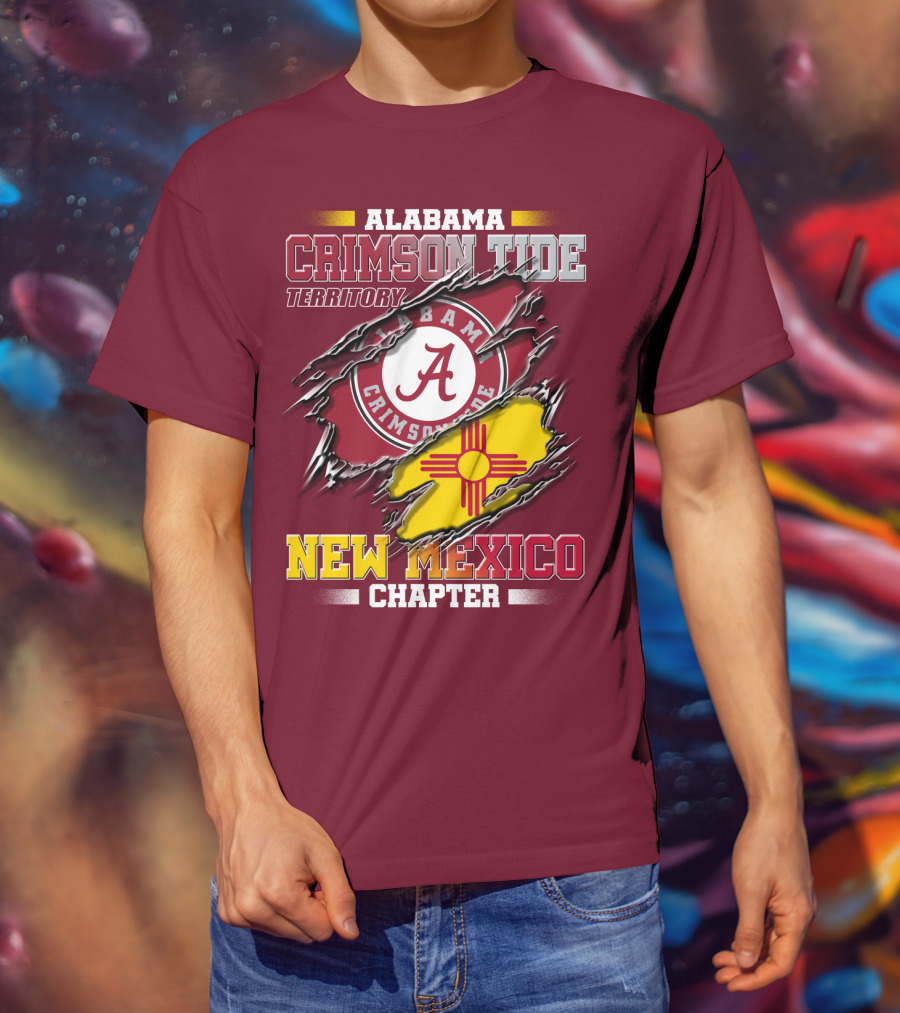 Alabama Crimson Tide Territory New Mexico Chapter T-Shirt