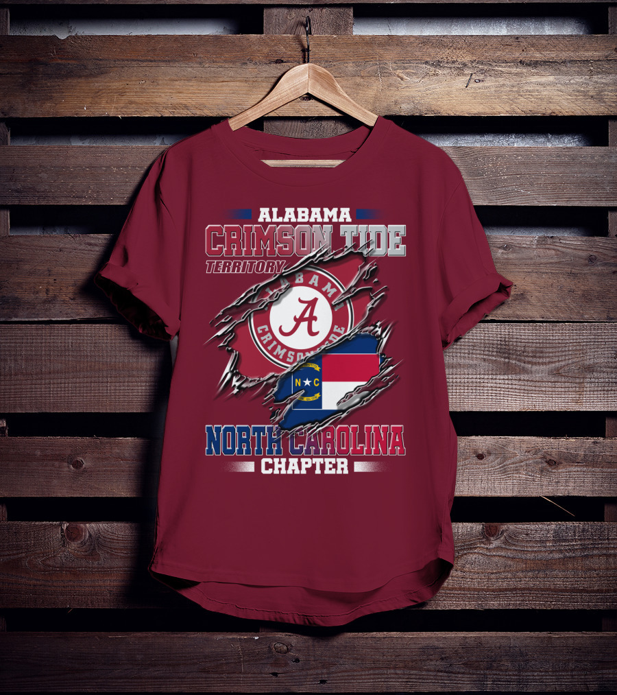 Alabama Crimson Tide Territory North Carolina Chapter T-Shirt