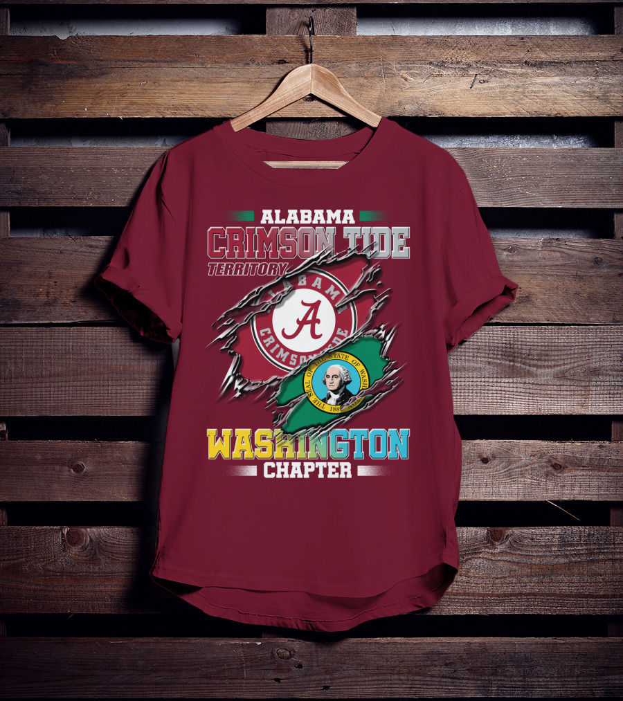 Alabama Crimson Tide Territory Washington Chapter T-Shirt
