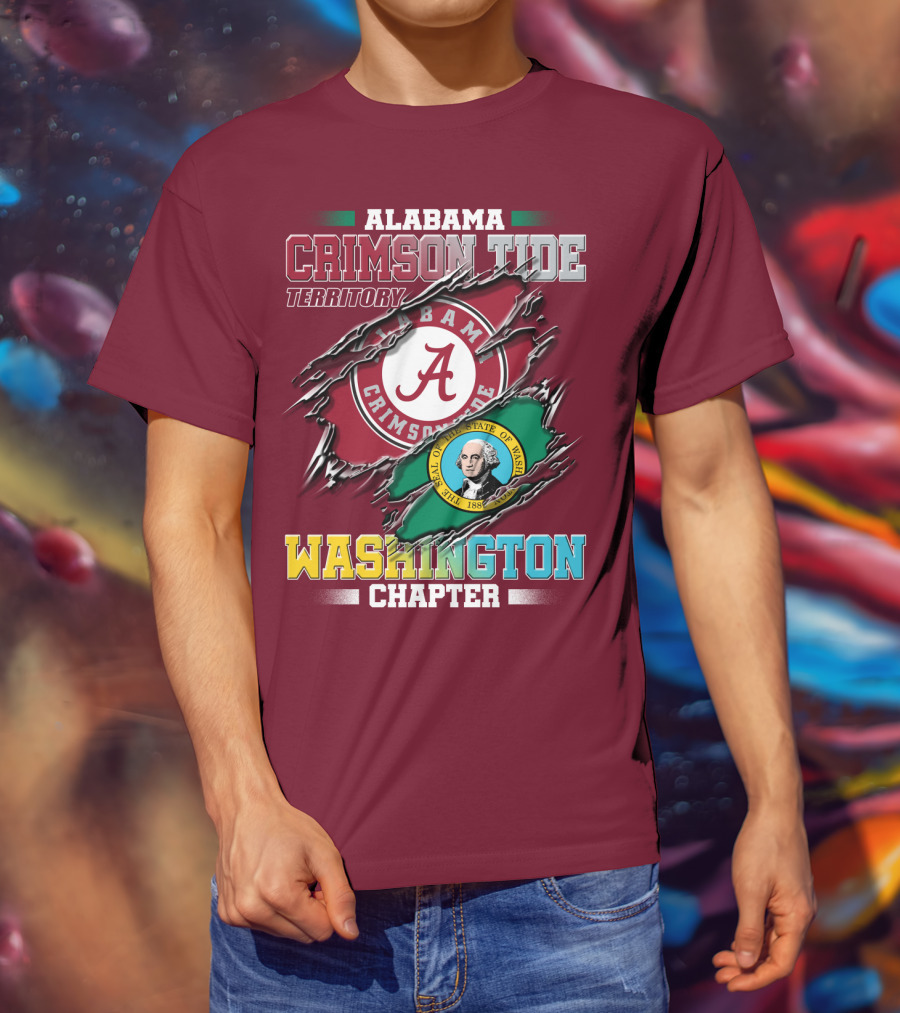 Alabama Crimson Tide Territory Washington Chapter T-Shirt