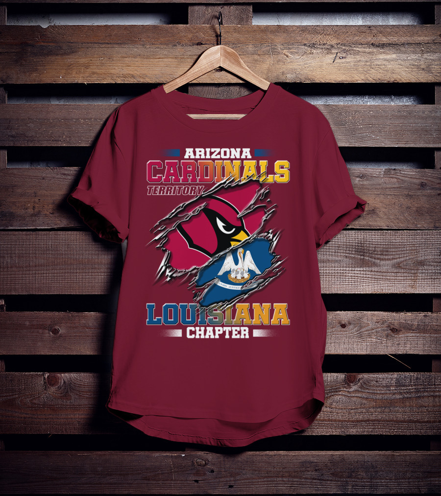 Arizona Cardinals Territory Louisiana Chapter T-Shirt