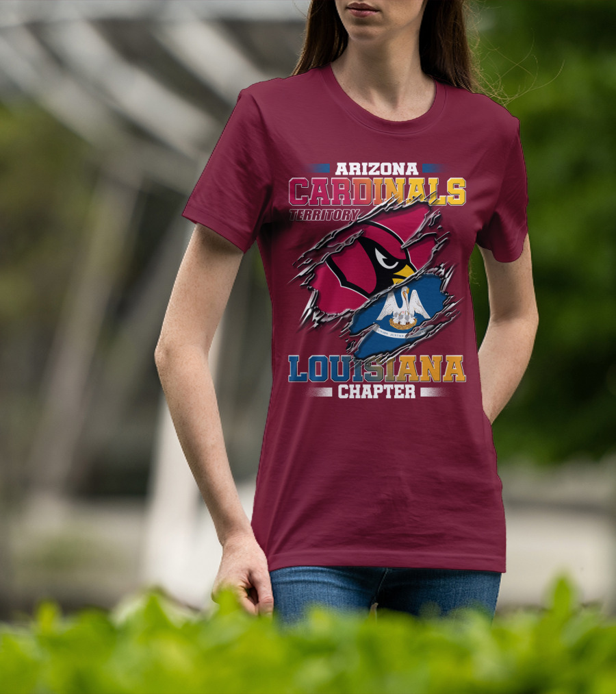 Arizona Cardinals Territory Louisiana Chapter T-Shirt