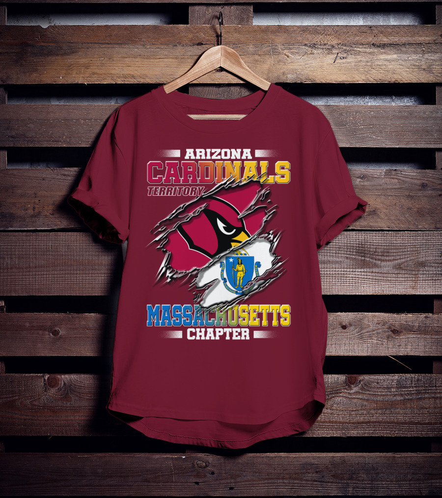 Arizona Cardinals Territory Massachusetts Chapter T-Shirt