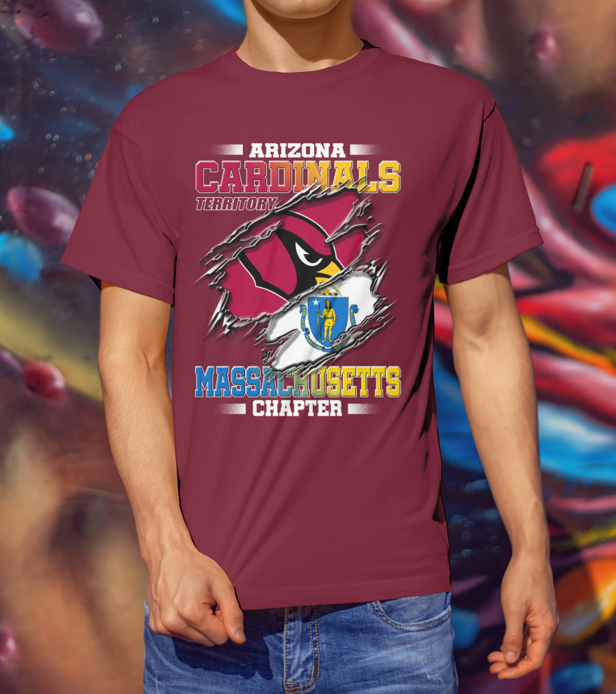 Arizona Cardinals Territory Massachusetts Chapter T-Shirt
