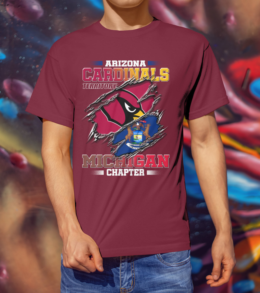 Arizona Cardinals Territory Michigan Chapter T-Shirt