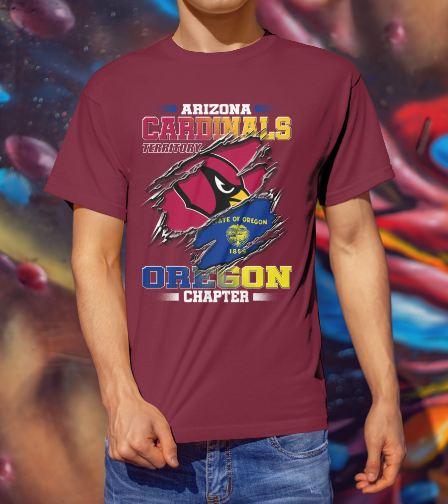 Arizona Cardinals Territory Oregon Chapter State Of Oregon 1859 T-Shirt