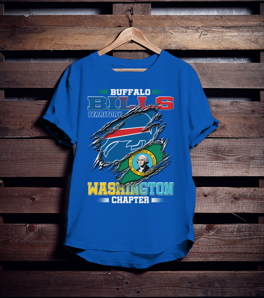 Buffalo Bills Territory Washington Chapter Seal Of The State Of Washington T-Shirt