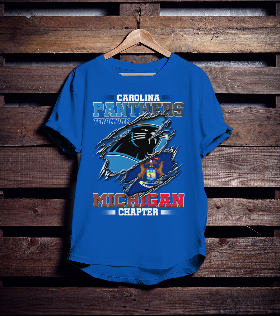 Carolina Panthers Territory Michigan Chapter T-Shirt
