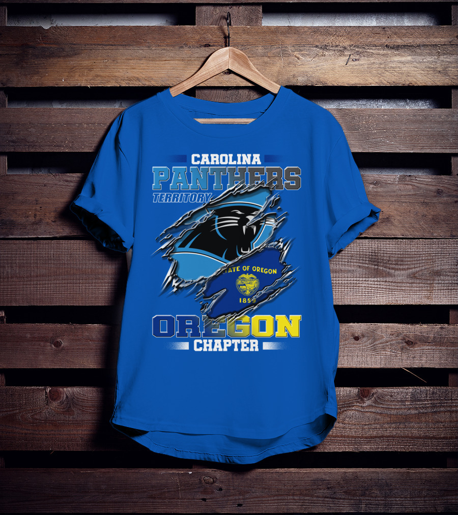 Carolina Panthers Territory Oregon Chapter State Of Oregon 1859 T-Shirt