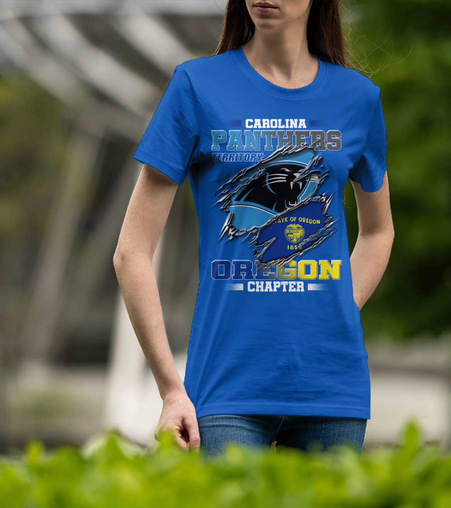 Carolina Panthers Territory Oregon Chapter State Of Oregon 1859 T-Shirt