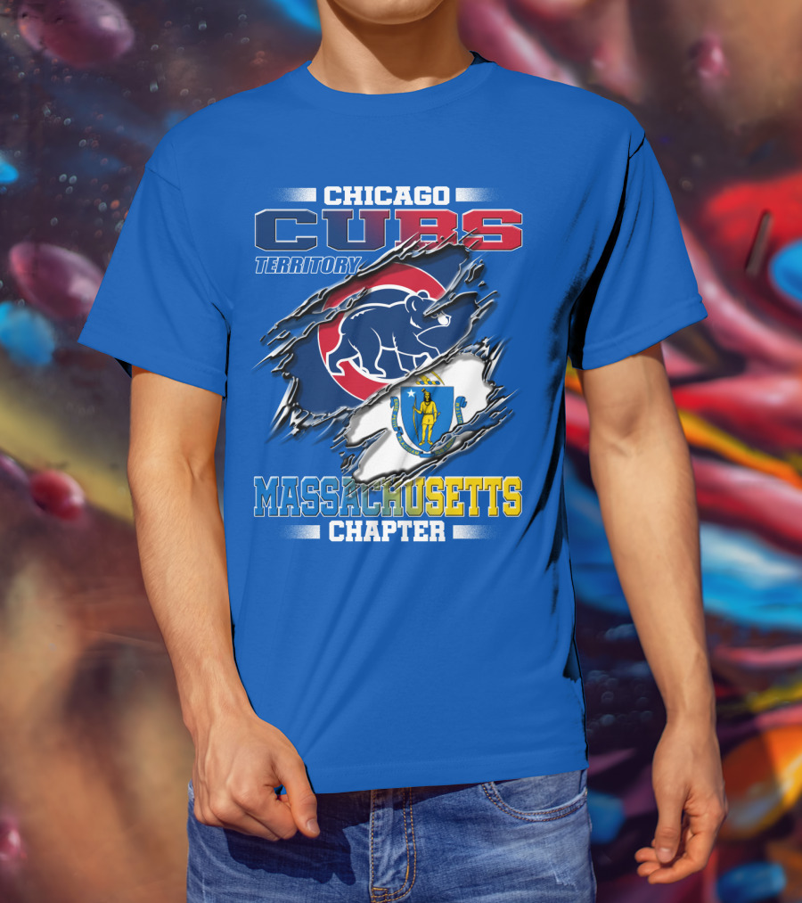 Chicago Cubs Territory Massachusetts Chapter T-Shirt