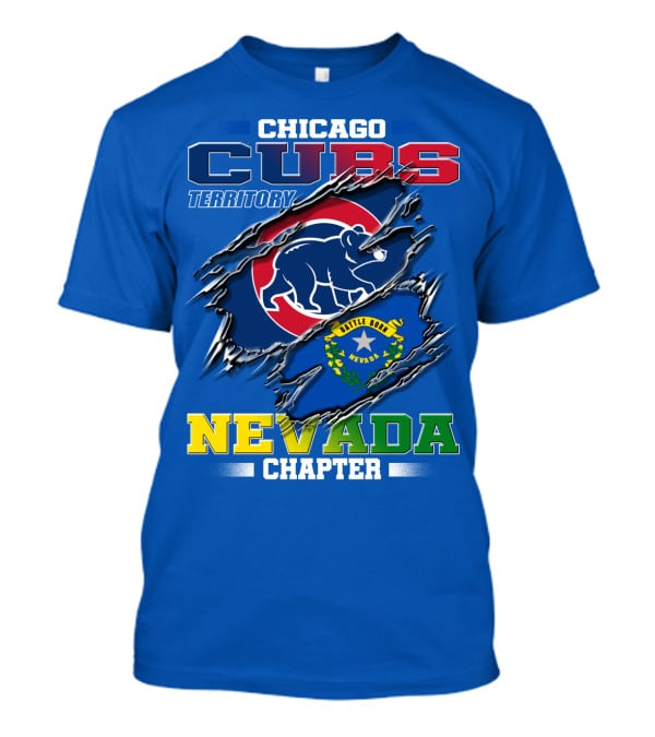 Chicago Cubs Territory Nevada Chapter Battle Born T-Shirt