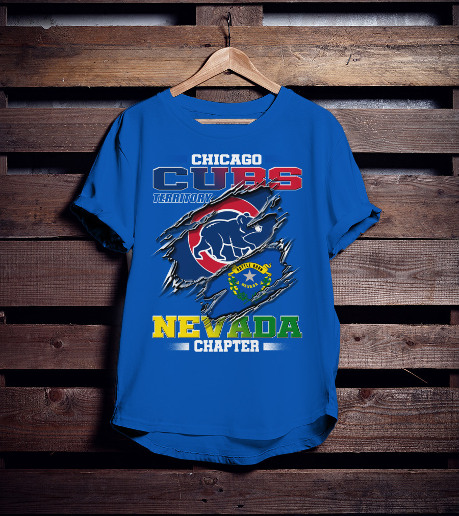Chicago Cubs Territory Nevada Chapter Battle Born T-Shirt
