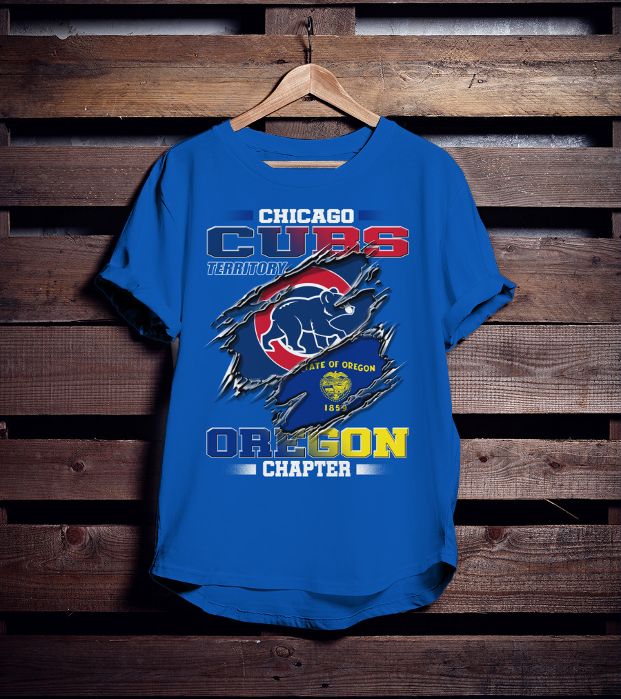 Chicago Cubs Territory Oregon Chapter State Of Oregon 1859 T-Shirt
