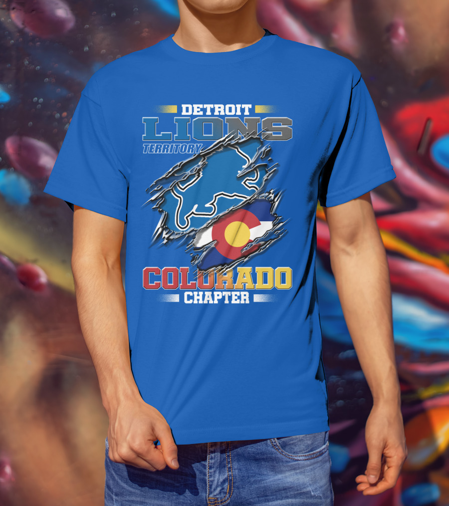 Detroit Lions Territory Colorado Chapter T-Shirt