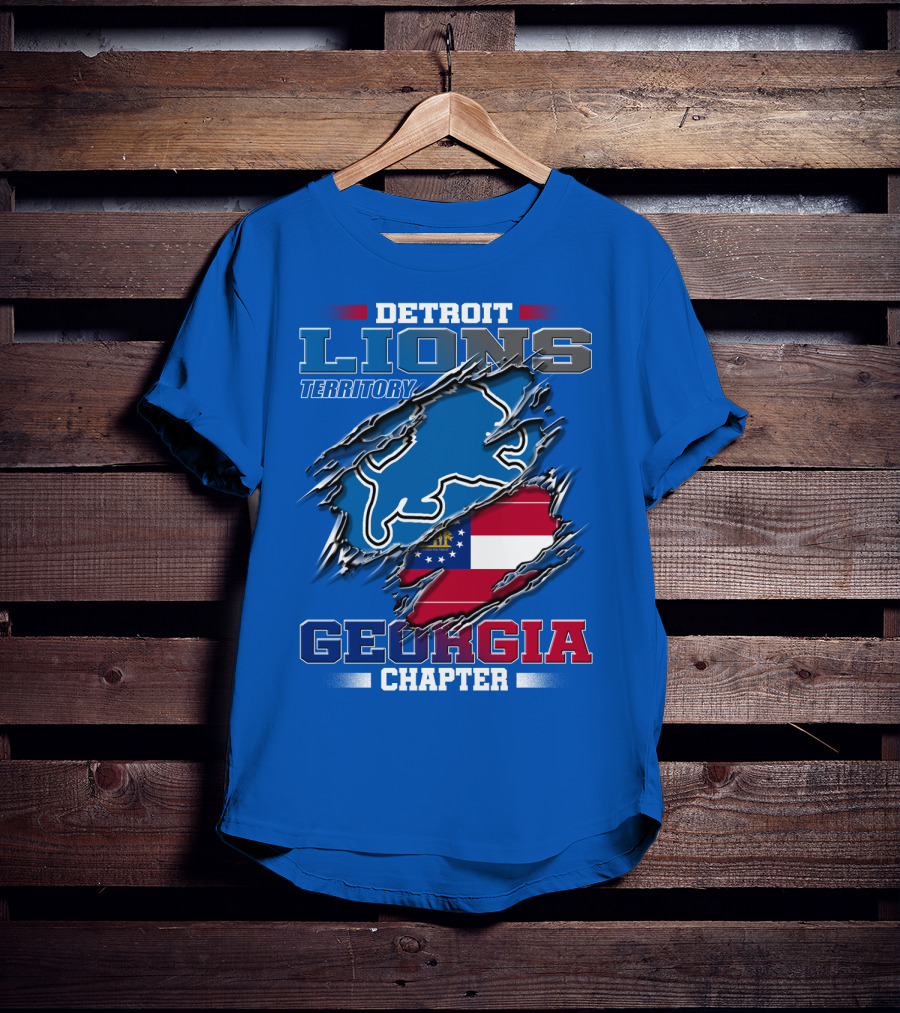 Detroit Lions Territory Georgia Chapter T-Shirt