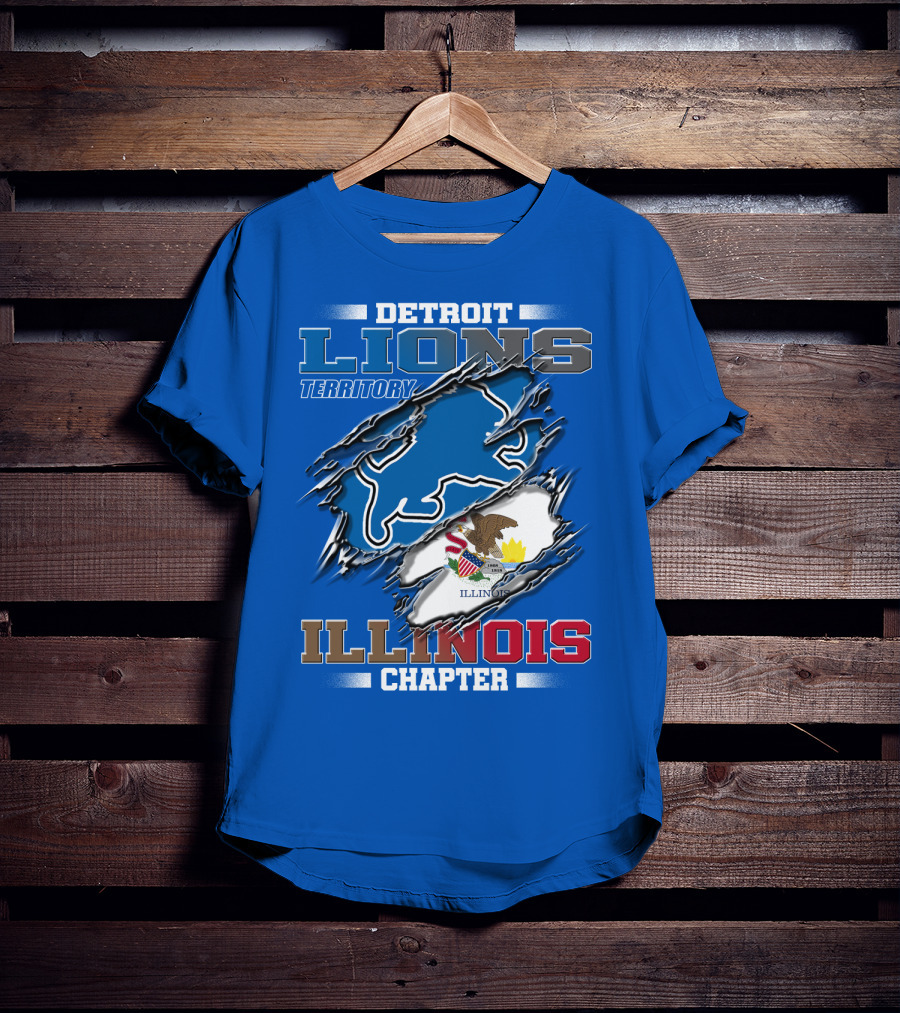 Detroit Lions Territory Illinois Chapter T-Shirt
