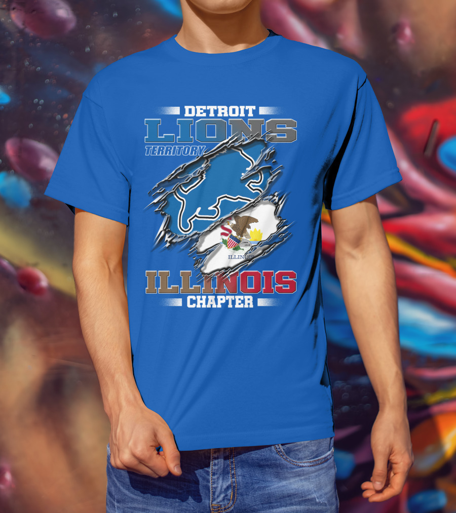 Detroit Lions Territory Illinois Chapter T-Shirt
