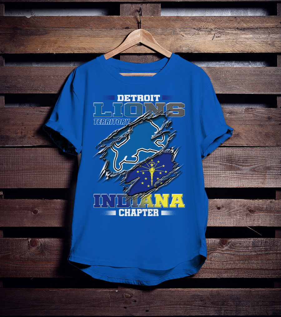 Detroit Lions Territory Indiana Chapter T-Shirt