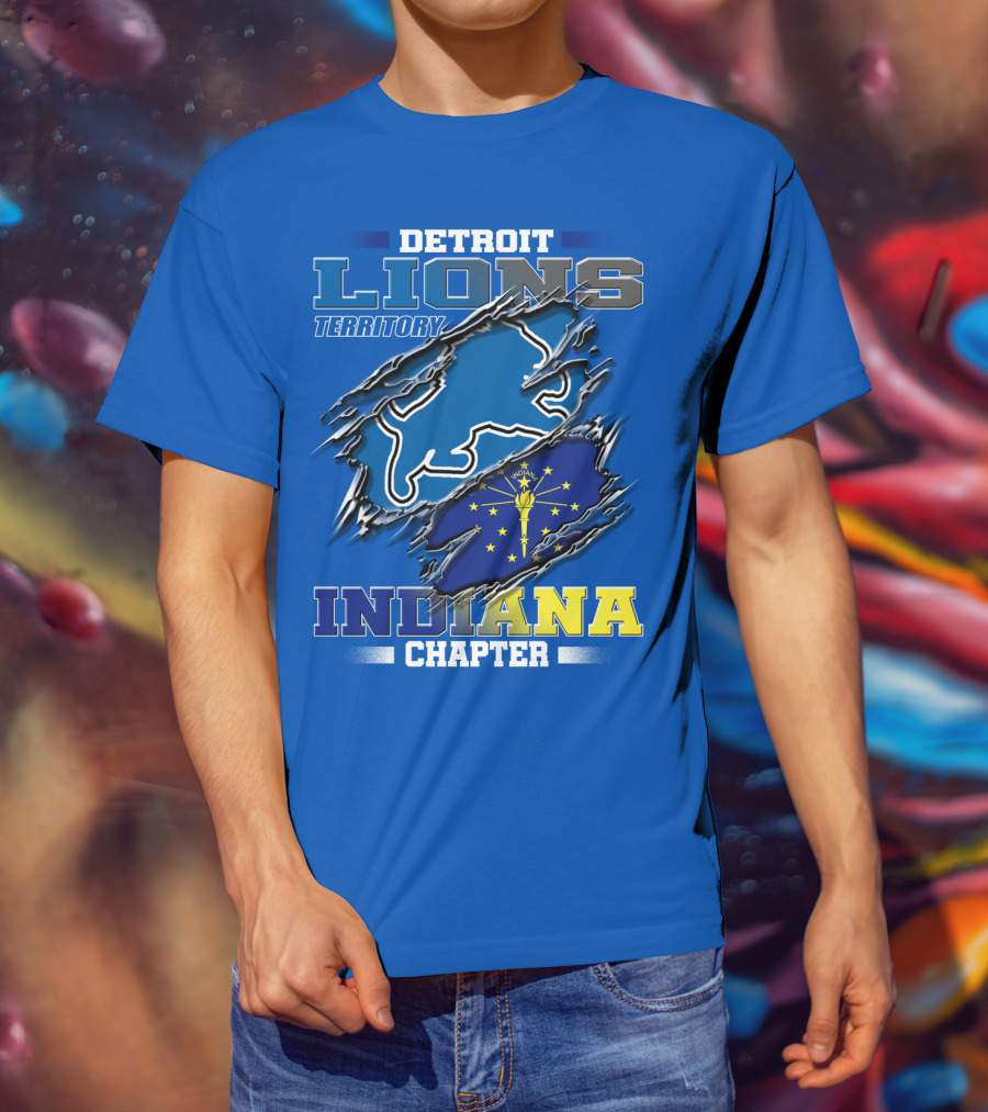 Detroit Lions Territory Indiana Chapter T-Shirt