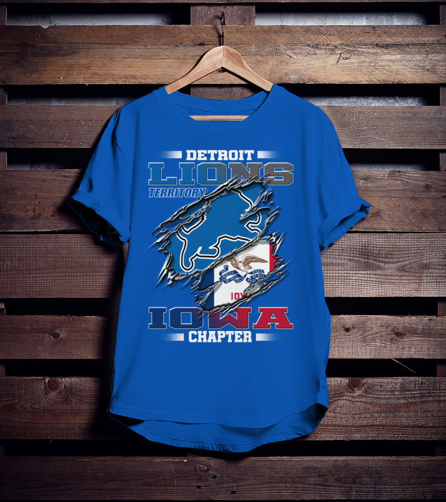 Detroit Lions Territory Iowa Chapter T-Shirt