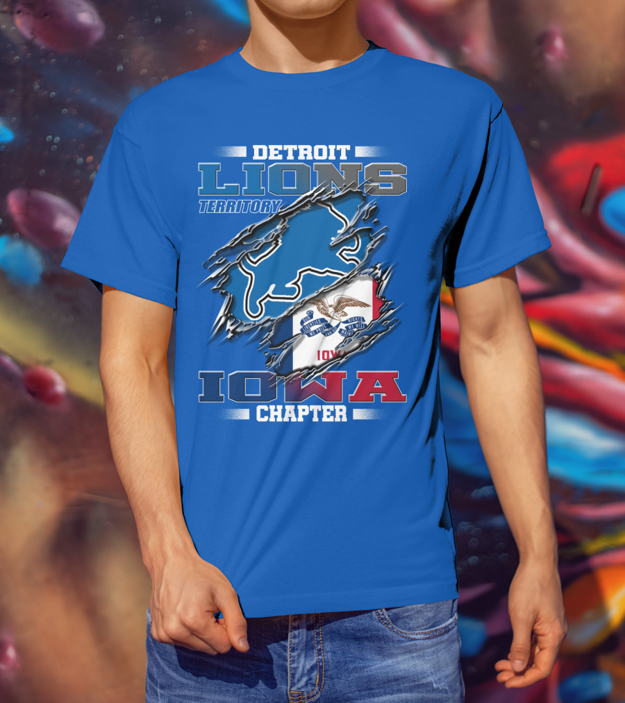 Detroit Lions Territory Iowa Chapter T-Shirt