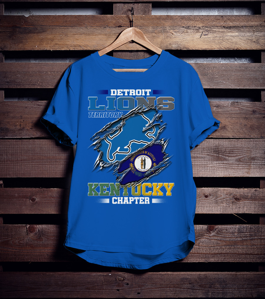 Detroit Lions Territory Kentucky Chapter Commonwealth Of Kentucky T-Shirt