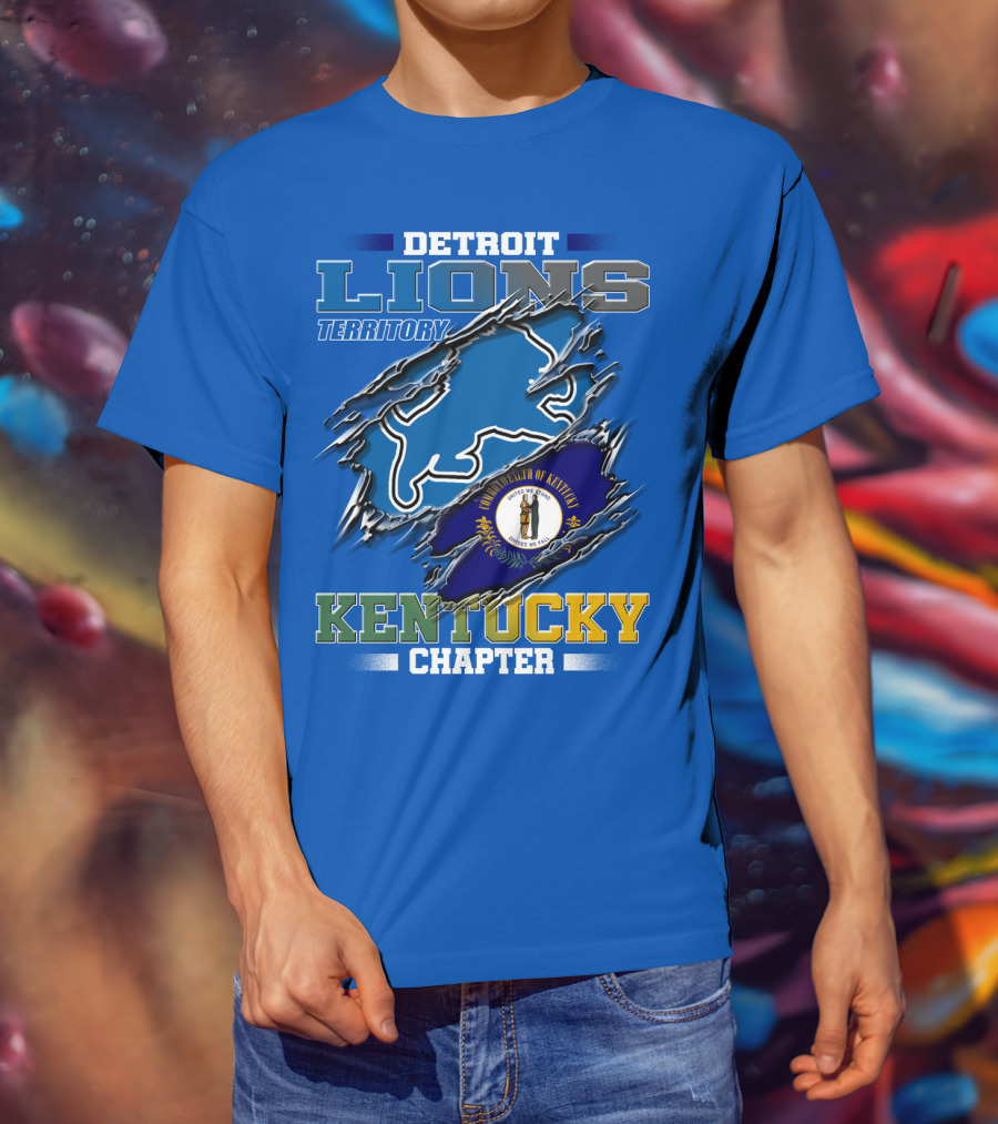 Detroit Lions Territory Kentucky Chapter Commonwealth Of Kentucky T-Shirt
