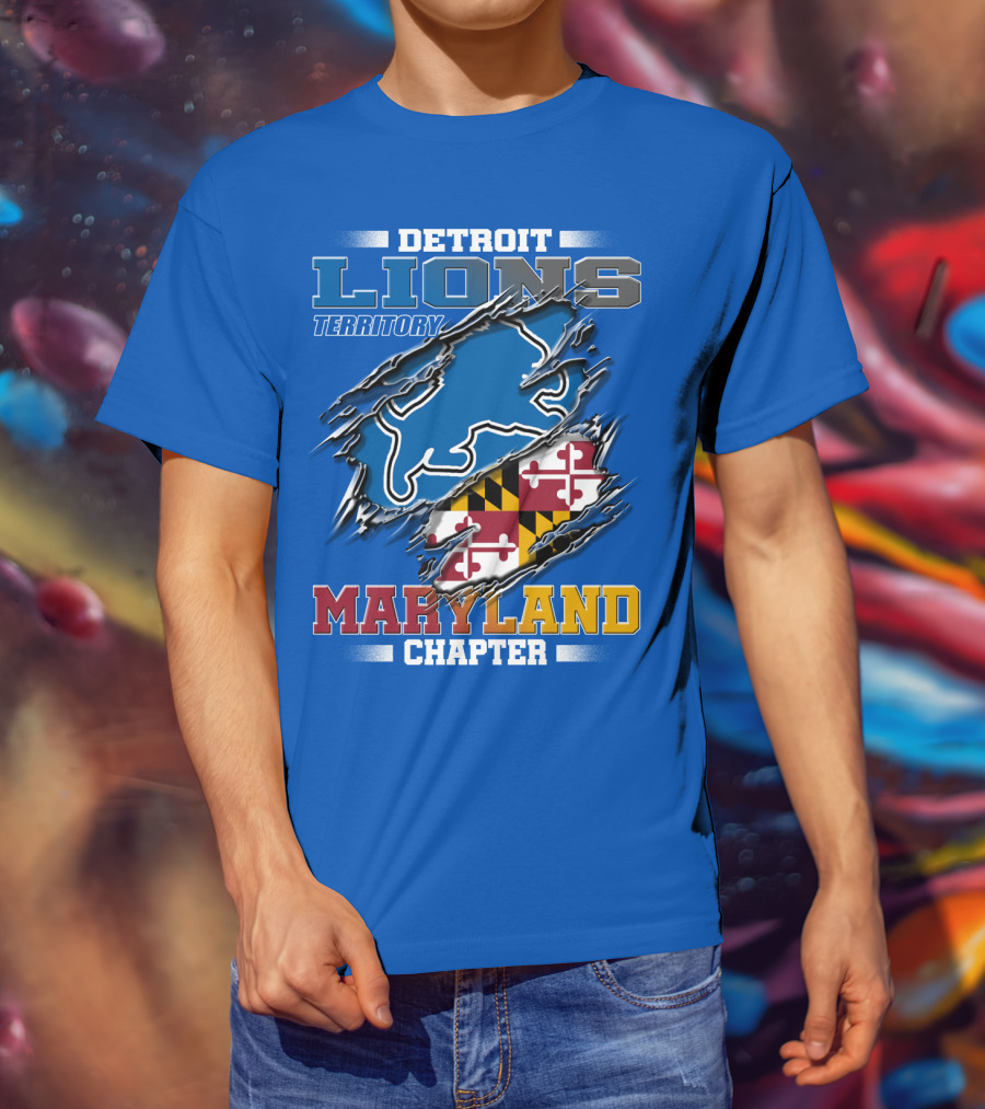 Detroit Lions Territory Maryland Chapter T-Shirt