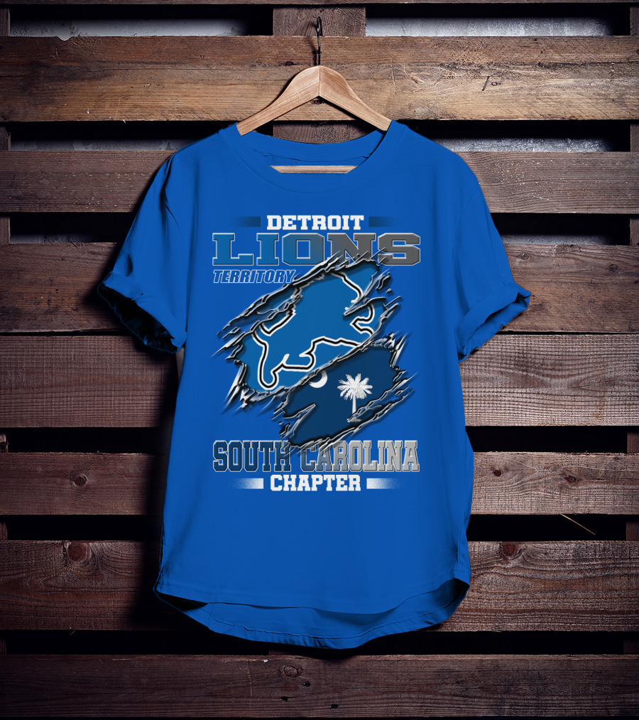 Detroit Lions Territory South Carolina Chapter T-Shirt