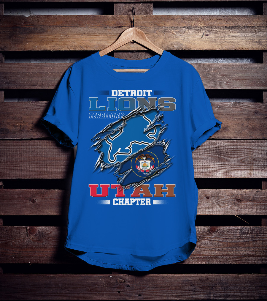 Detriot Lions Territory Utah Chapter T-Shirt